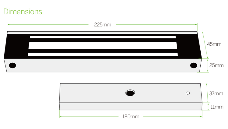 280KG Waterproof Magnetic Lock Size.jpg