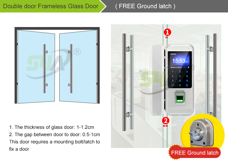 4.Double door Frameless Glass Door( FREE Ground latch ).jpg