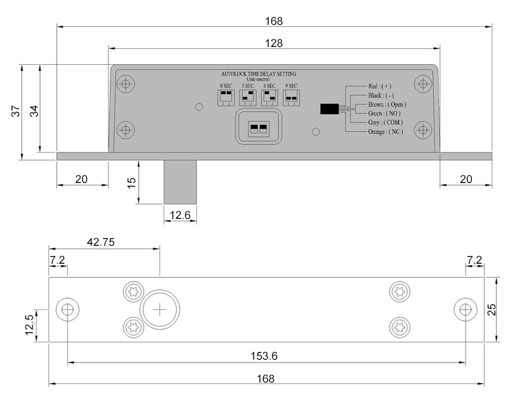 Durable Narrow Electric Bolt Locks.jpg