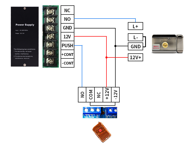 Double Cylinder Mute Remote Control Electric Mechanical Door Lock.jpg