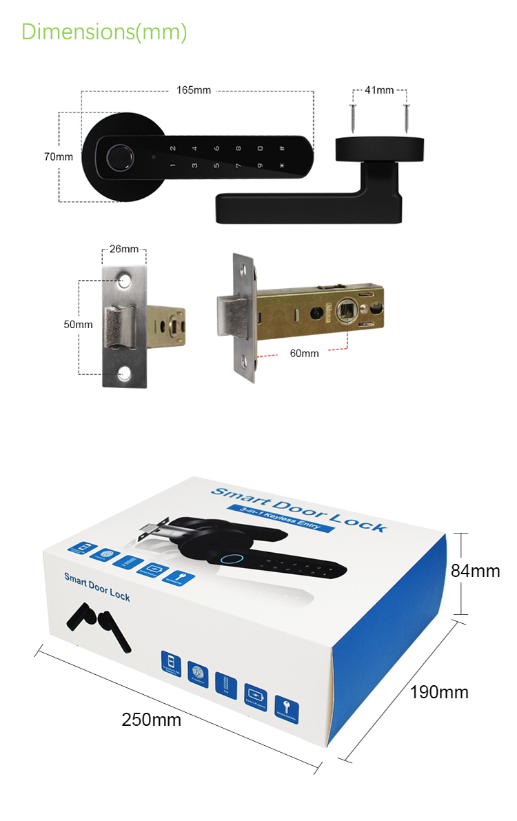 Bluetooth Tuya Fingerprint Wireless Door Lock Dimensions.jpg