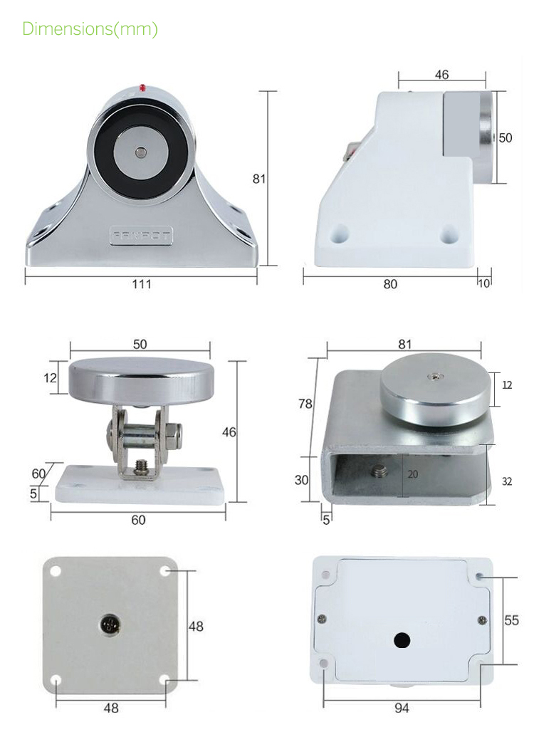 Wall Mounted Fire Magnetic Door Holder Dimension.jpg