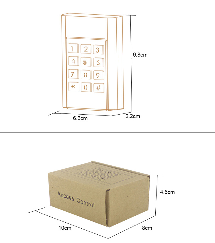 K5-iK10 Protection Class Metal Access Control Keypad (2)