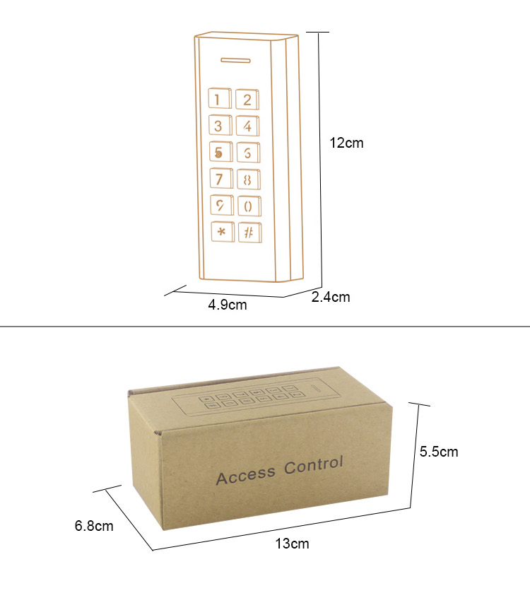 iK6 Metal Access Control Keypad (4)