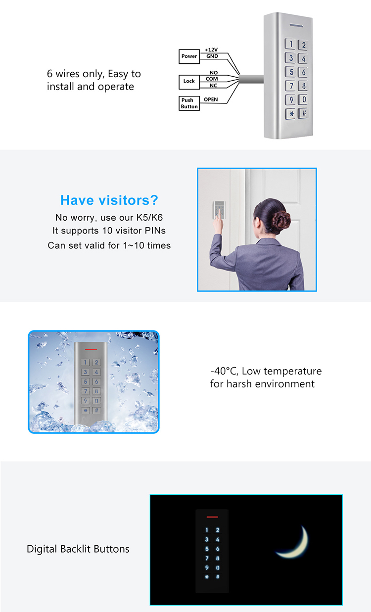 iK6 Metal Access Control Keypad (2)