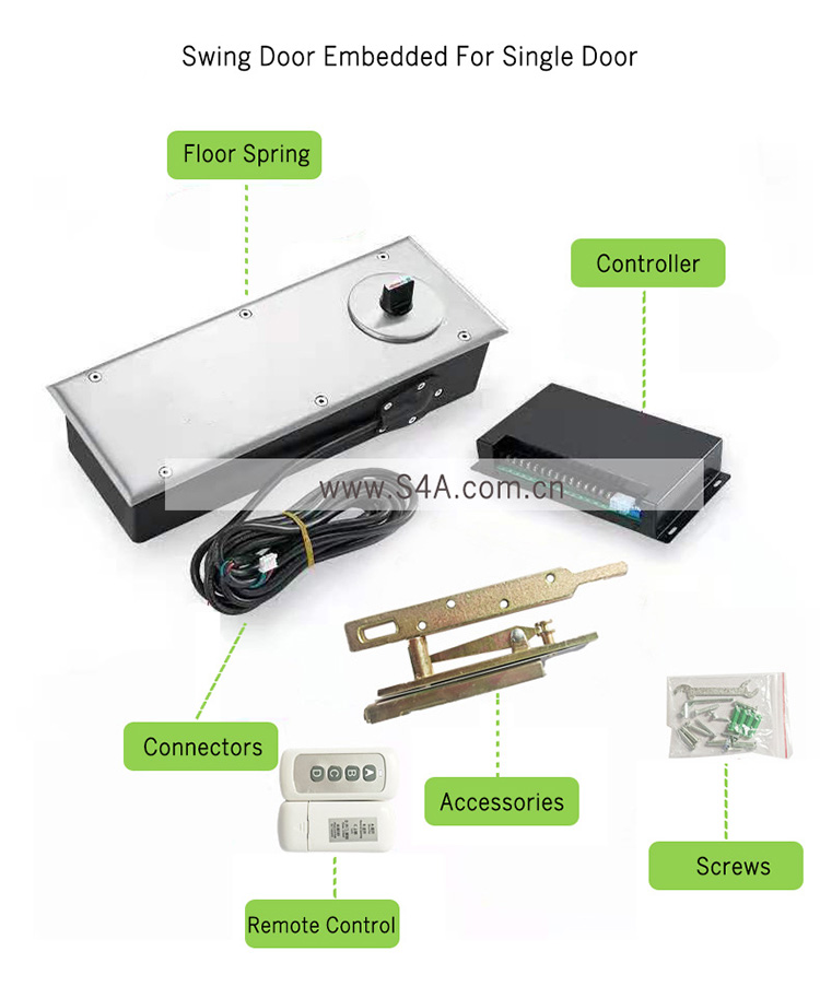 D180S Swing Door Embedded For Single Door