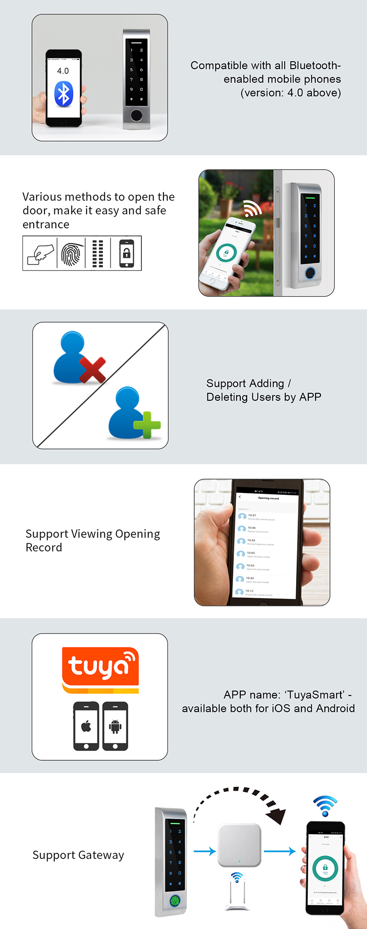 HF4-BT Bluetooth TouchKey Access Controller