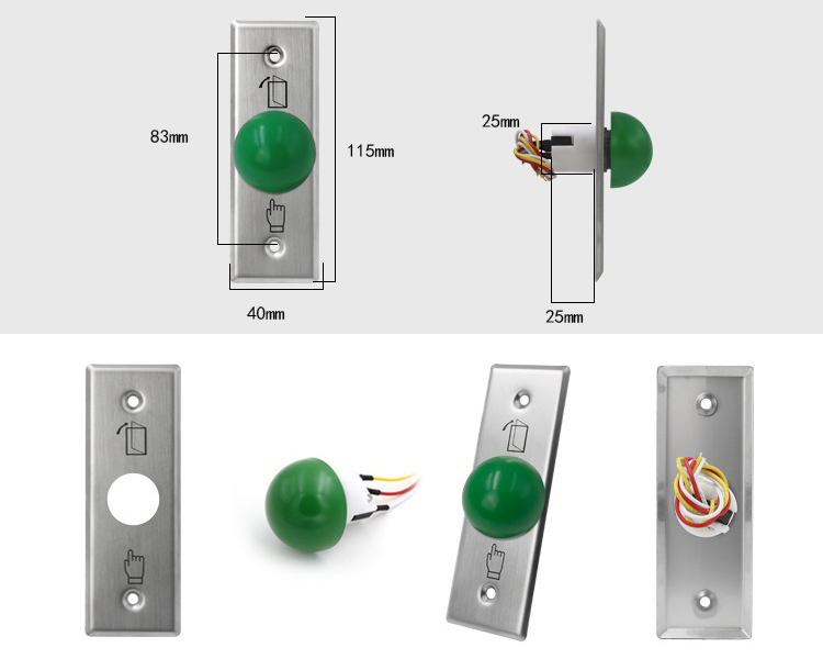 S40MG Mushroom Exit Button